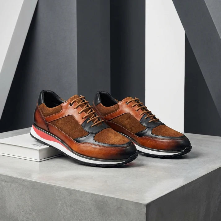 Valen | Luxuriöse Leder- &amp; Wildleder-Sneaker