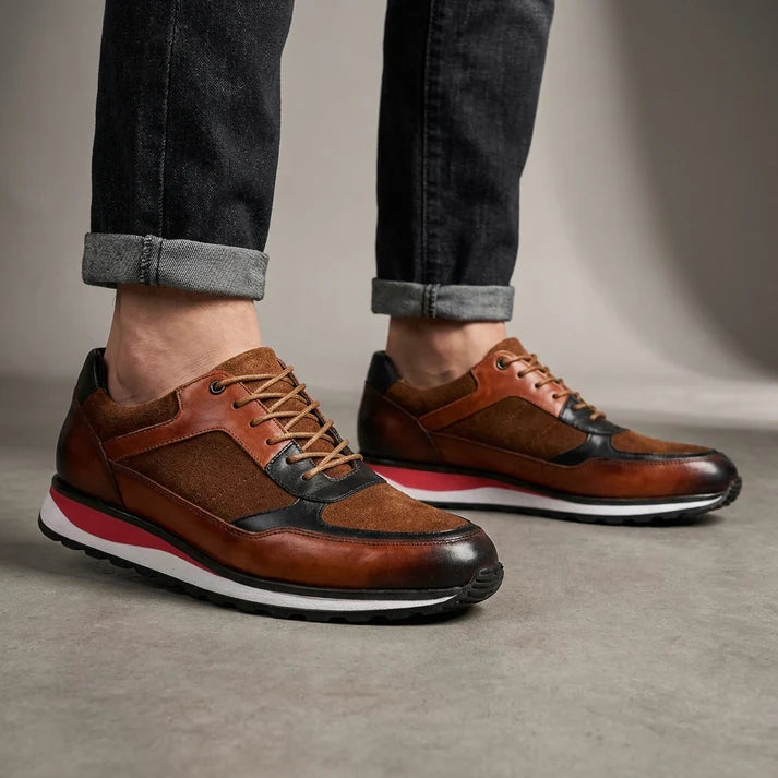 Valen | Luxuriöse Leder- &amp; Wildleder-Sneaker