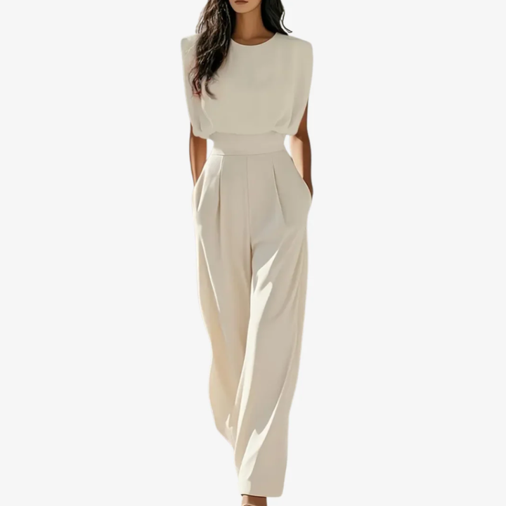 Alvera | Elegant Belted Jumpsuit