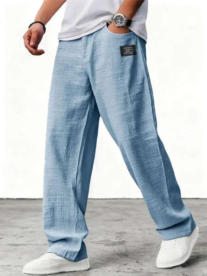 Luneria | Leinenhose mit weitem Bein