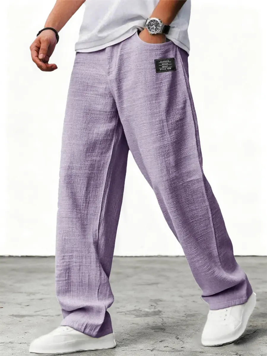 Luneria | Leinenhose mit weitem Bein