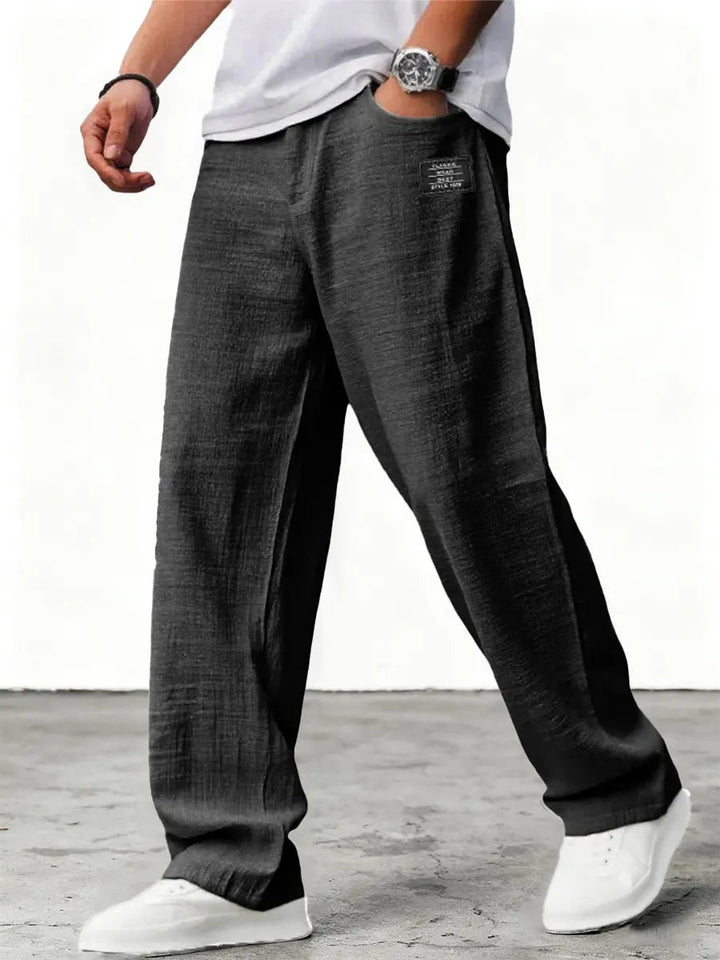 Luneria | Leinenhose mit weitem Bein