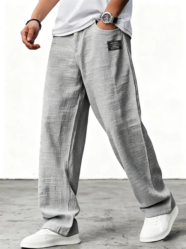 Luneria | Leinenhose mit weitem Bein
