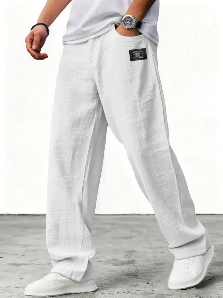 Luneria | Leinenhose mit weitem Bein