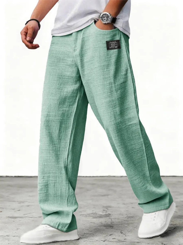 Luneria | Leinenhose mit weitem Bein