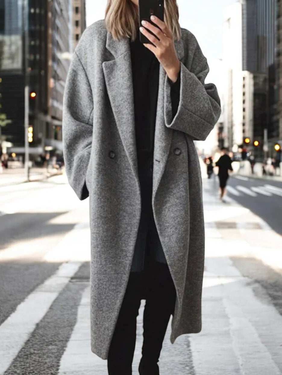 Kristi | Stylischer &amp; Oversized Winter Wollmantel