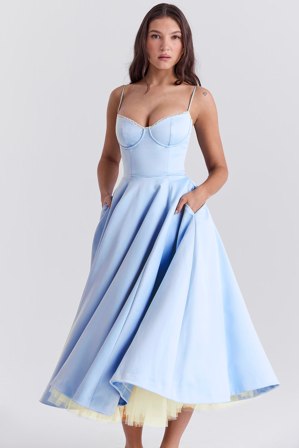 Amara | Elegant Corset Midi Dress
