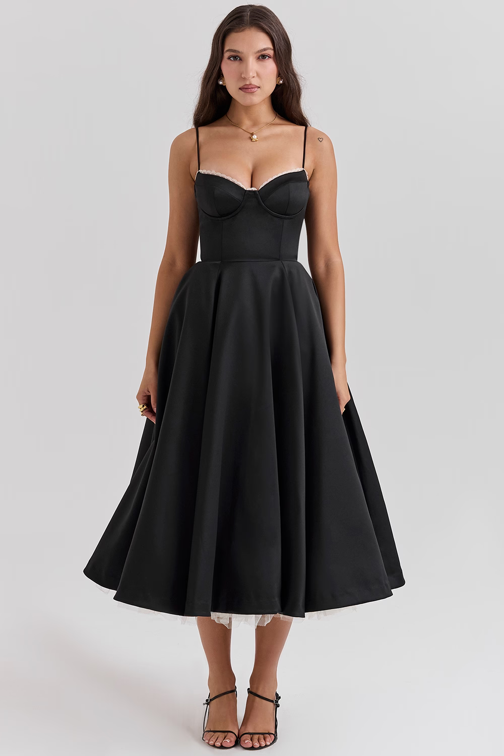 Amara | Elegant Corset Midi Dress