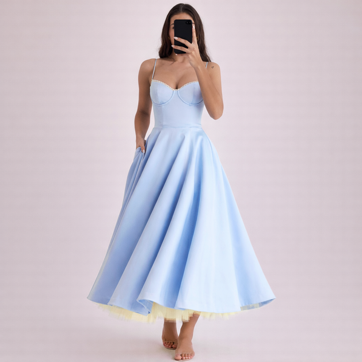 Amara | Elegant Corset Midi Dress
