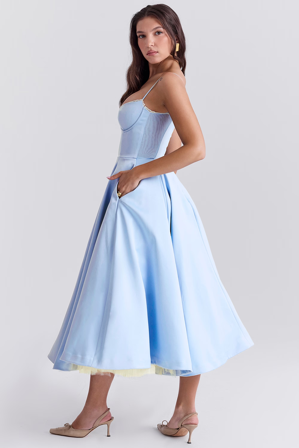 Amara | Elegant Corset Midi Dress