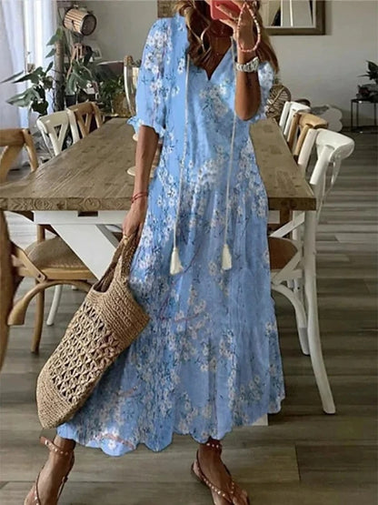 Dorothy | Elegant Boho Maxi Dress for Women