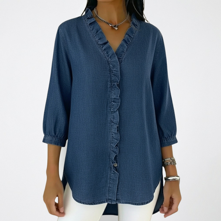 Elena | Camicetta elegante con ruches