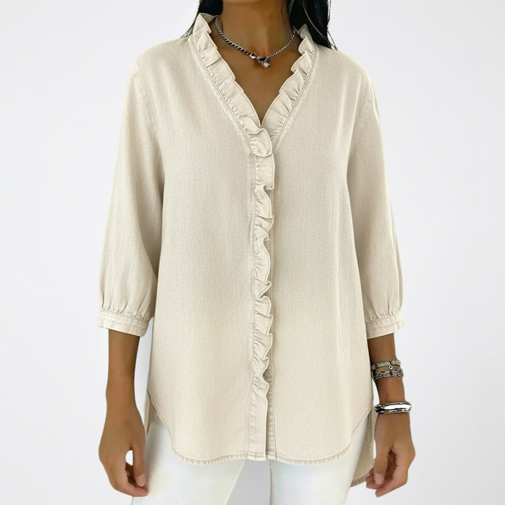 Elena | Camicetta elegante con ruches