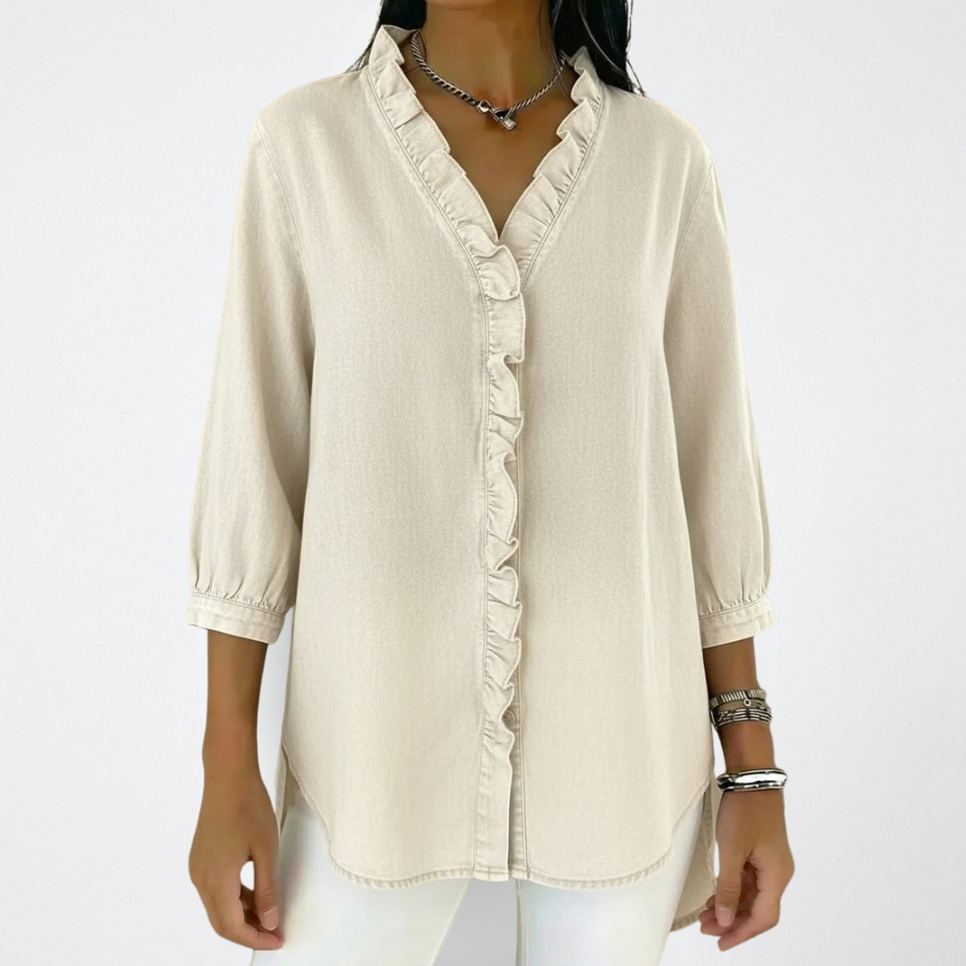 Elena | Camicetta elegante con ruches
