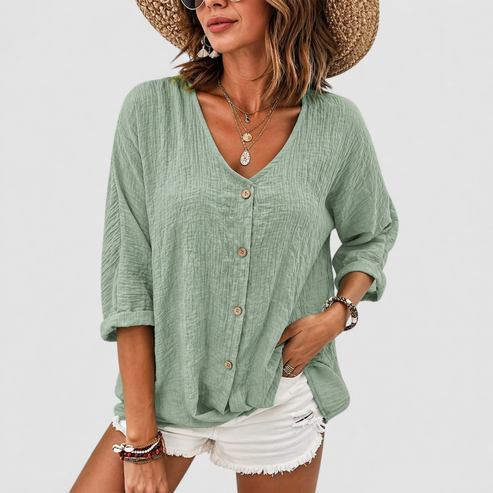 Serena | Atmungsaktive und elegante Leinenbluse