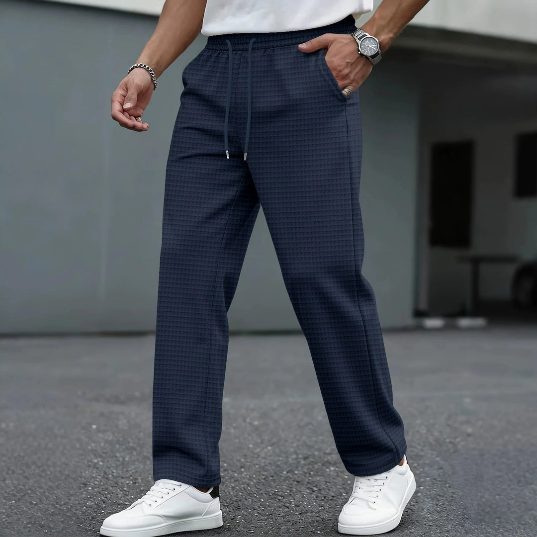 William | Lightweight Checkered Leisure Trousers