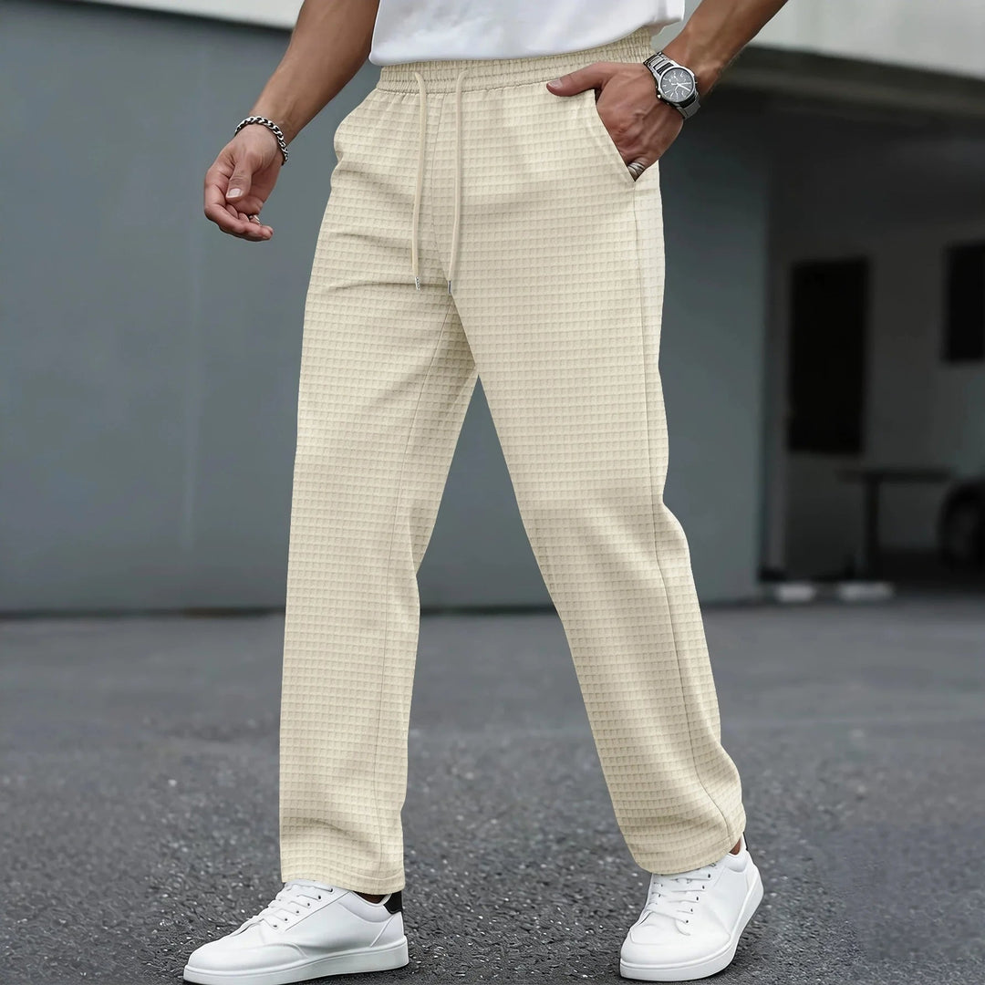 William | Lightweight Checkered Leisure Trousers