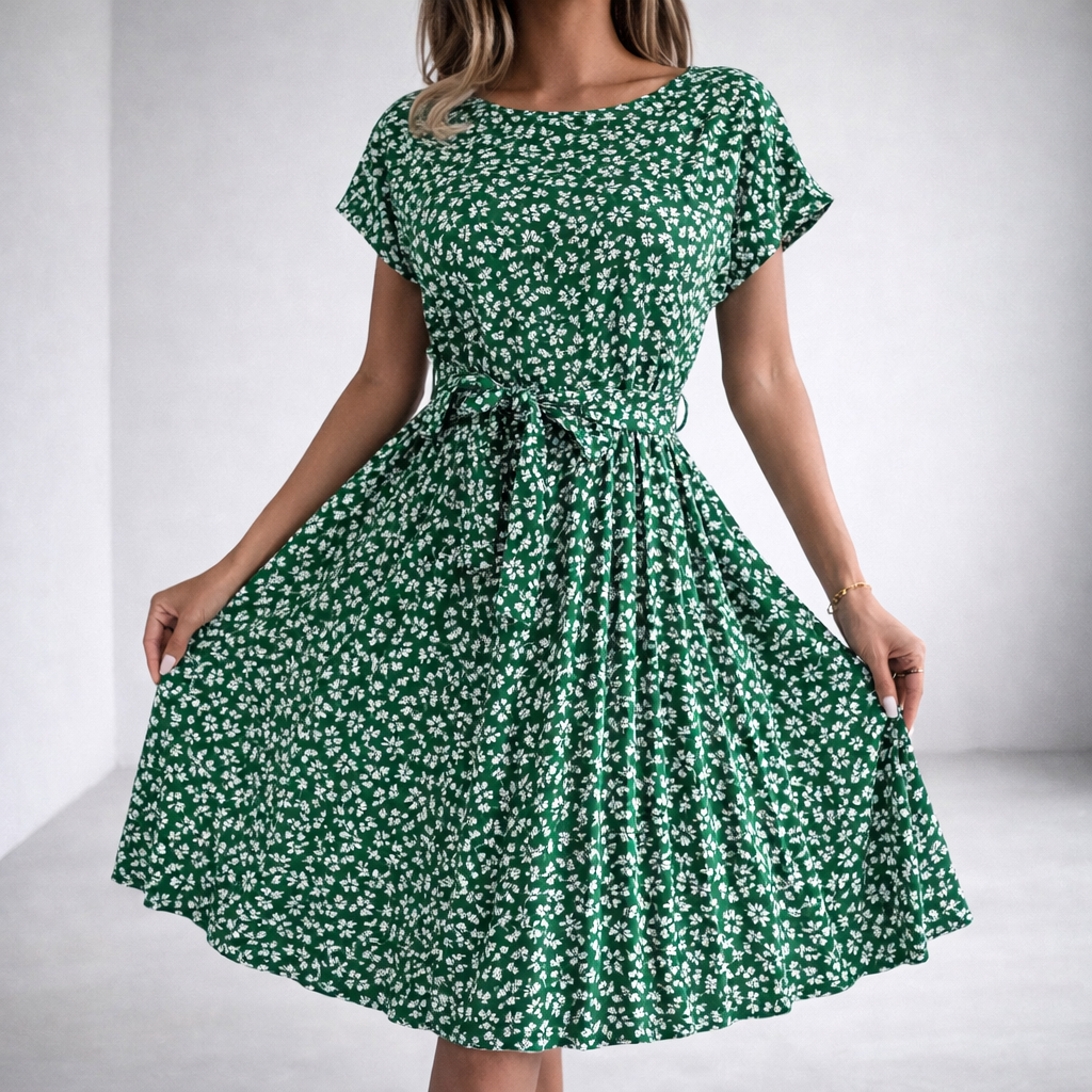Seraphine | Floral Flow Elegant Dress