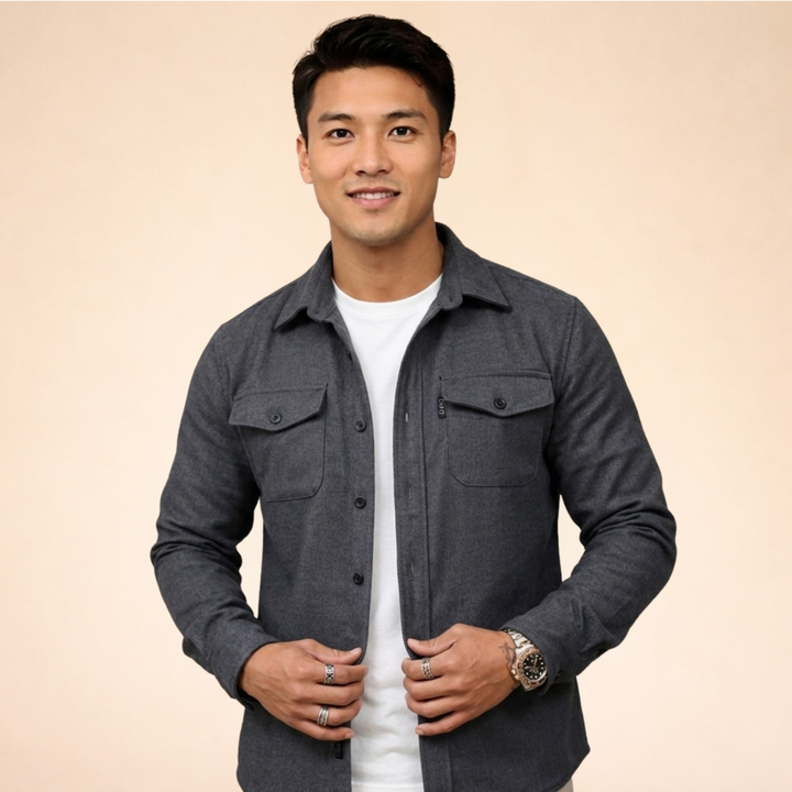 John | Stylische Flanellhemdjacke für Herren