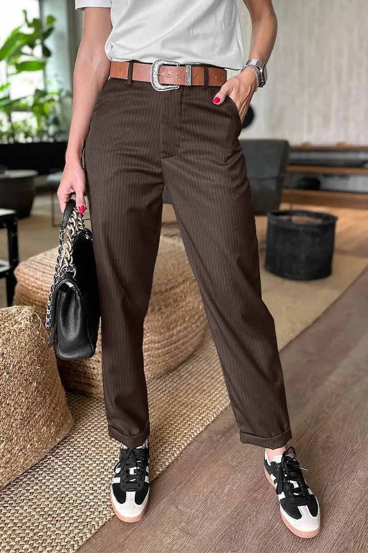 Aria | Elegant High-Waist Women’s Trousers