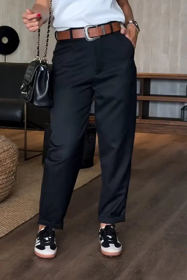 Aria | Elegant High-Waist Women’s Trousers