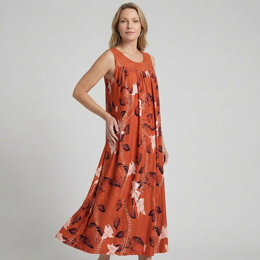 Isabella | Maxikleid aus Blumen-Spitze