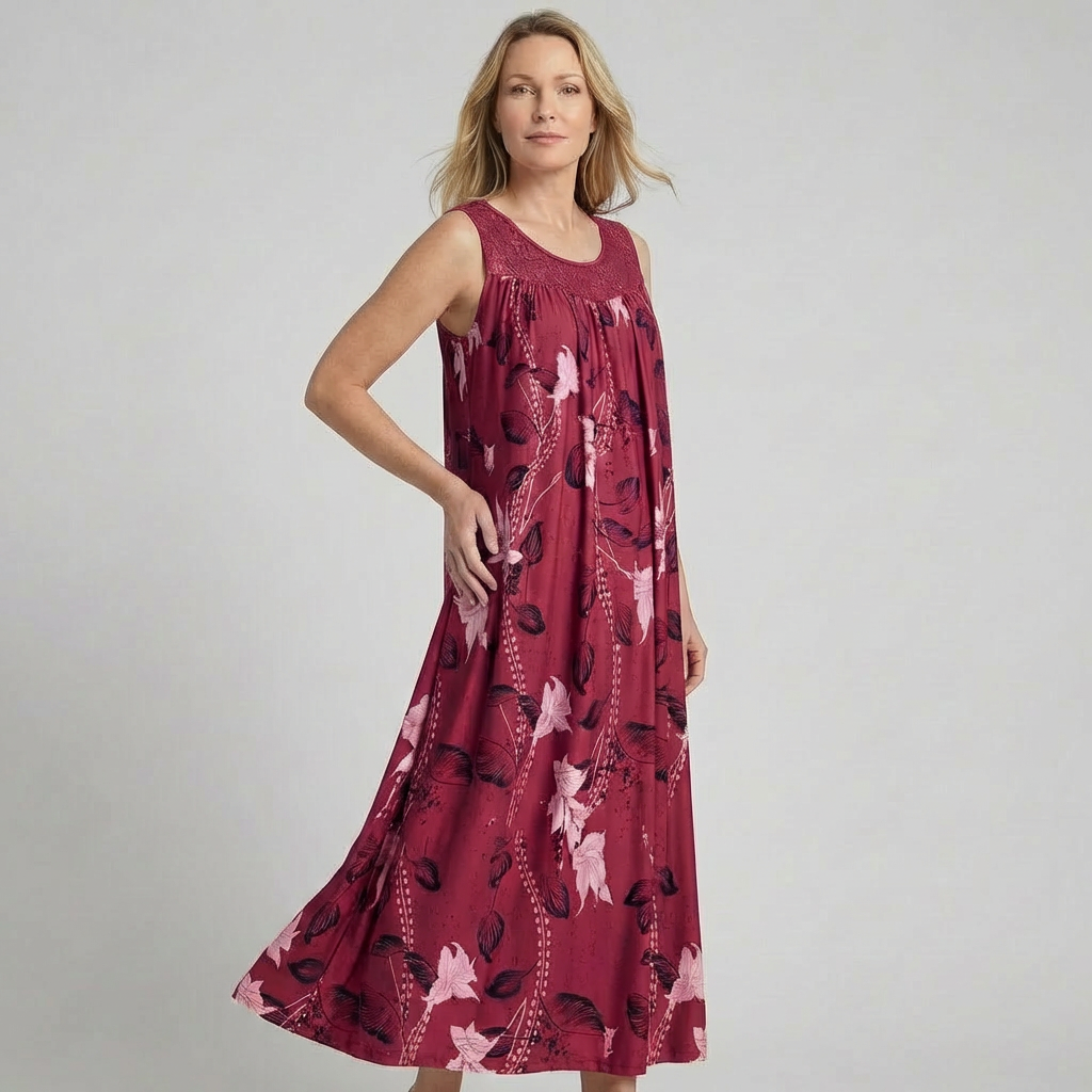 Isabella | Maxikleid aus Blumen-Spitze