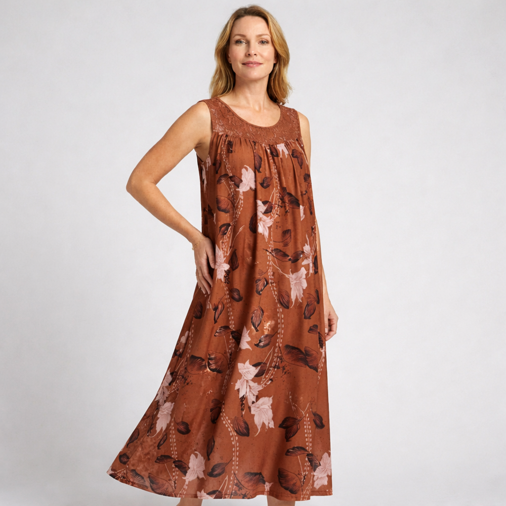Isabella | Maxikleid aus Blumen-Spitze