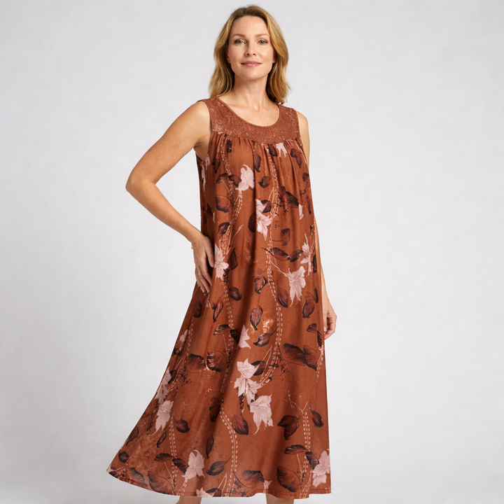 Isabella | Maxikleid aus Blumen-Spitze