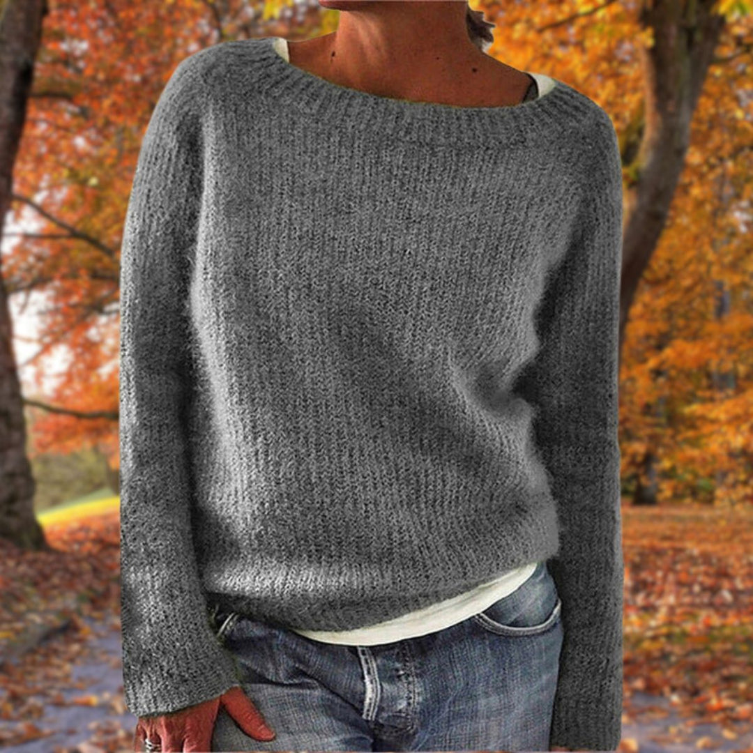 Jessup | Eleganter Pullover mit weitem Rundhalsausschnitt