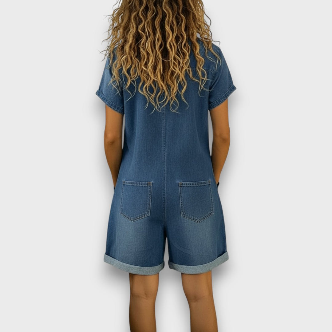 Luna | Bequemer Overall in Jeans-Optik