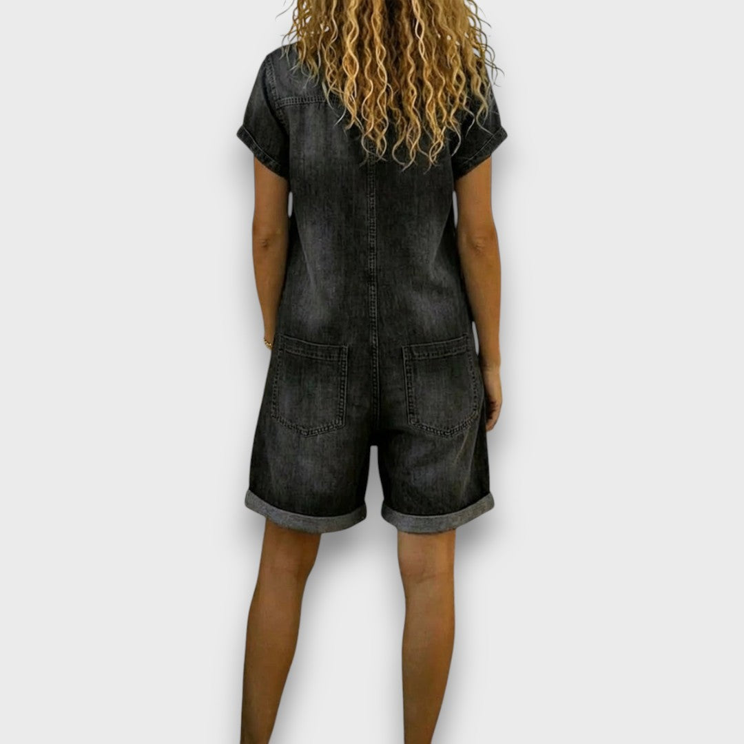 Luna | Bequemer Overall in Jeans-Optik