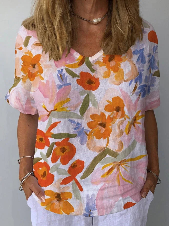 Lina | Relaxed Fit Retro Floral Women&