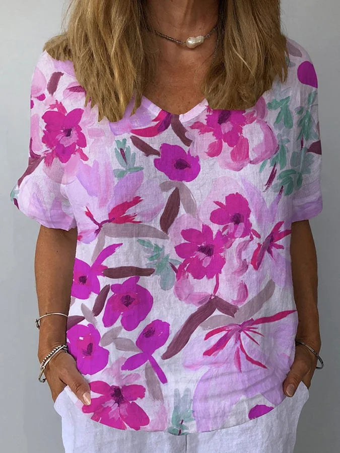 Lina | Relaxed Fit Retro Floral Women&