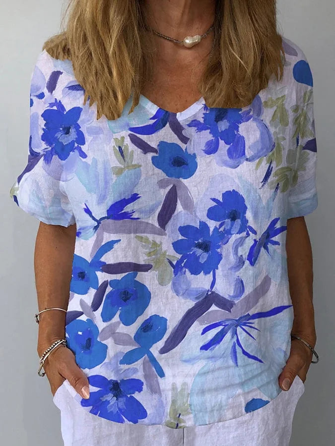 Lina | Relaxed Fit Retro Floral Women&