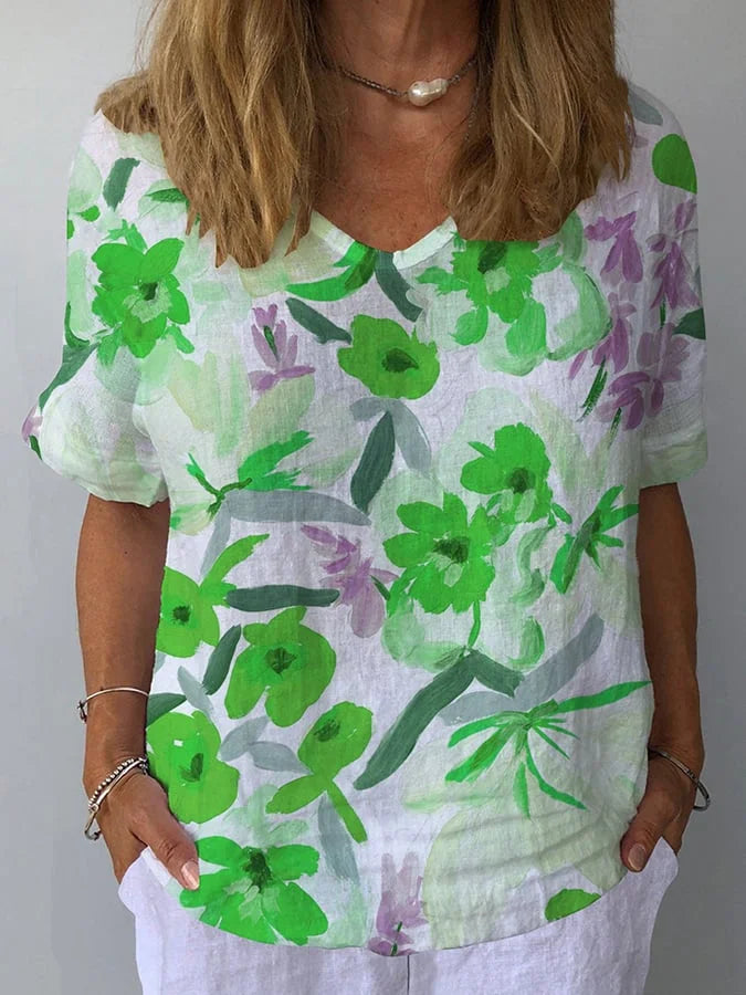 Lina | Relaxed Fit Retro Floral Women&