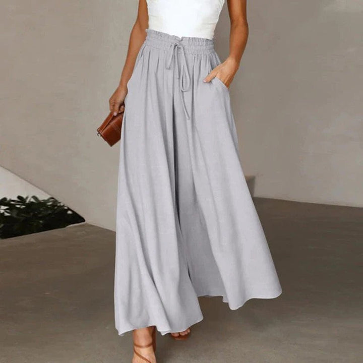 Julia | Elegante High Waist Palazzo Hose mit weitem Bein