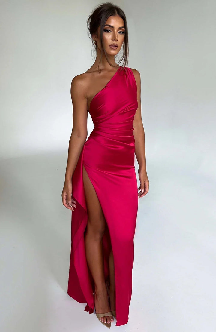 Mary | Trendiges schulterfreies Abendkleid