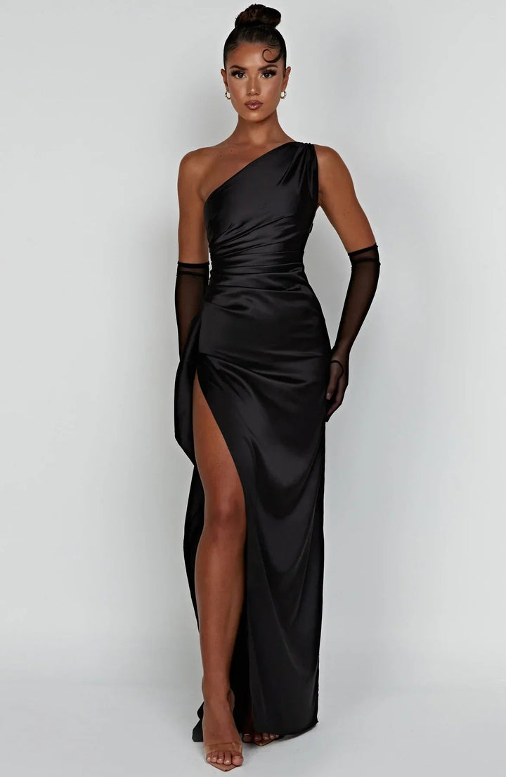 Mary | Trendiges schulterfreies Abendkleid