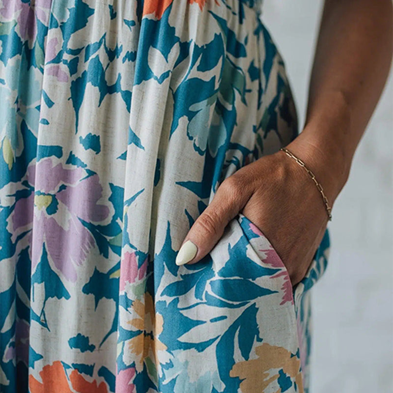 Liora | Elegantes Damenkleid mit Blumenmuster