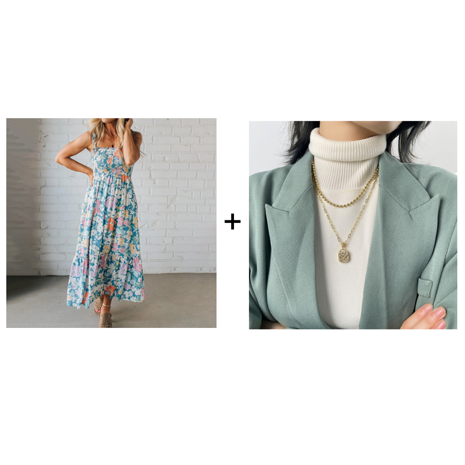 Liora | Elegantes Damenkleid mit Blumenmuster