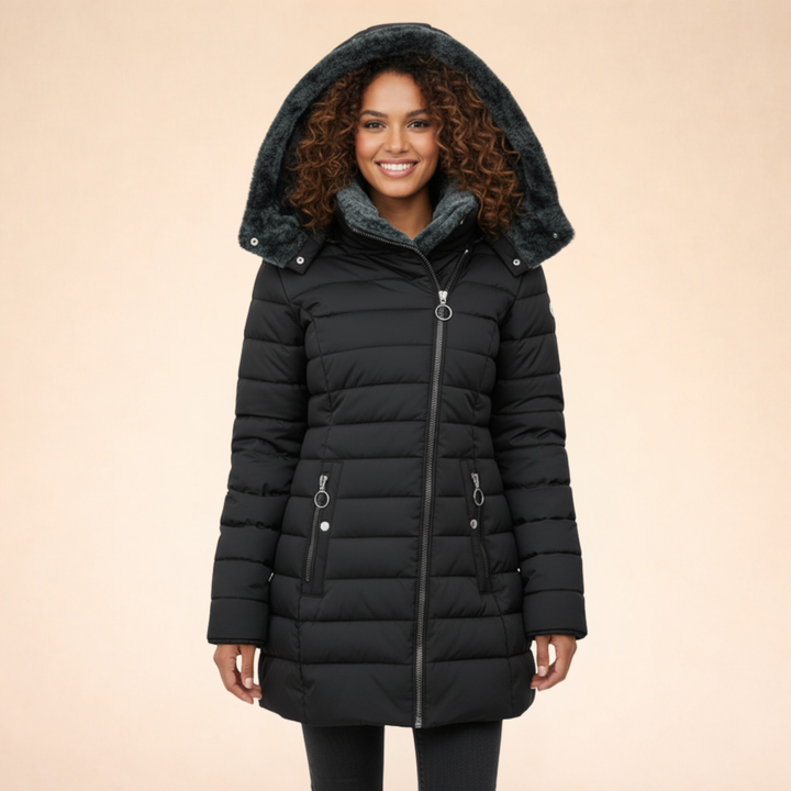 Mary | Stylische lange Steppjacke
