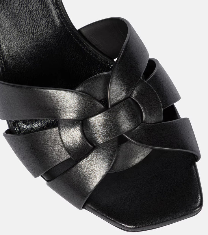 Velmira | Elegante Leder-Mules mit schickem Schleifendetail