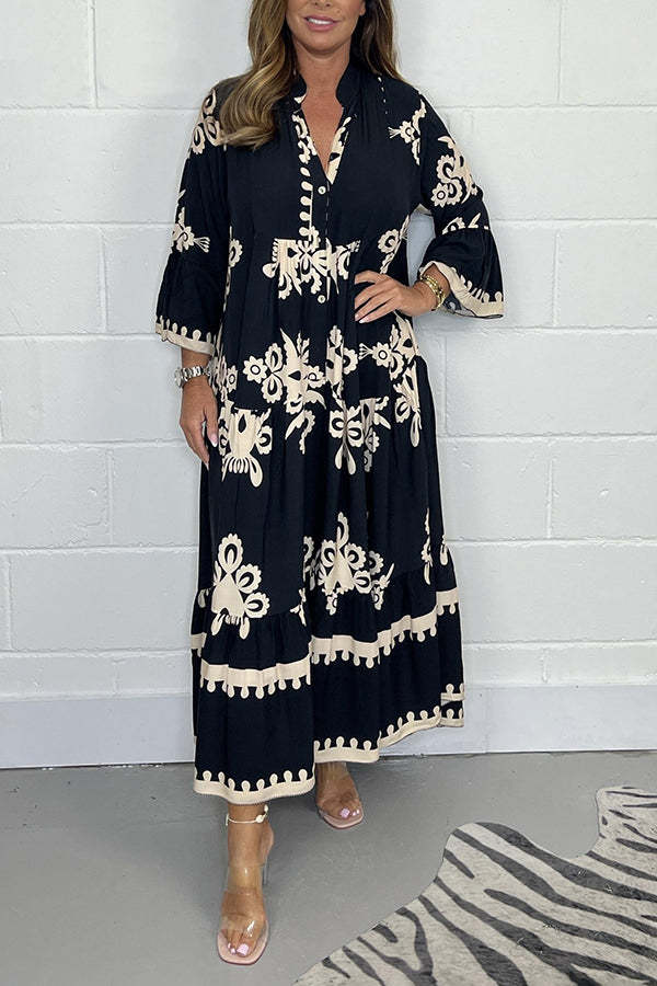 Martha | Elegantes Blumen-Maxikleid für Damen