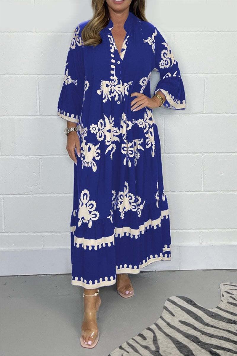 Martha | Elegantes Blumen-Maxikleid für Damen