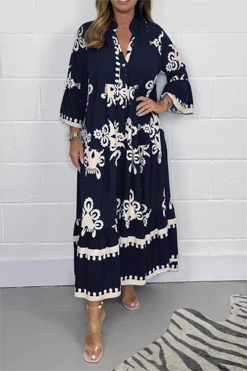 Martha | Elegantes Blumen-Maxikleid für Damen