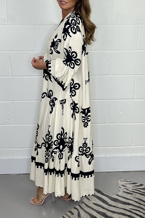 Martha | Elegantes Blumen-Maxikleid für Damen