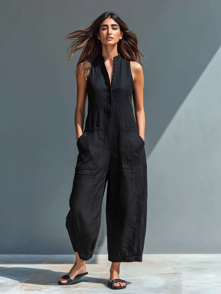 Sally | Eleganter Ärmelloser Damen Jumpsuit