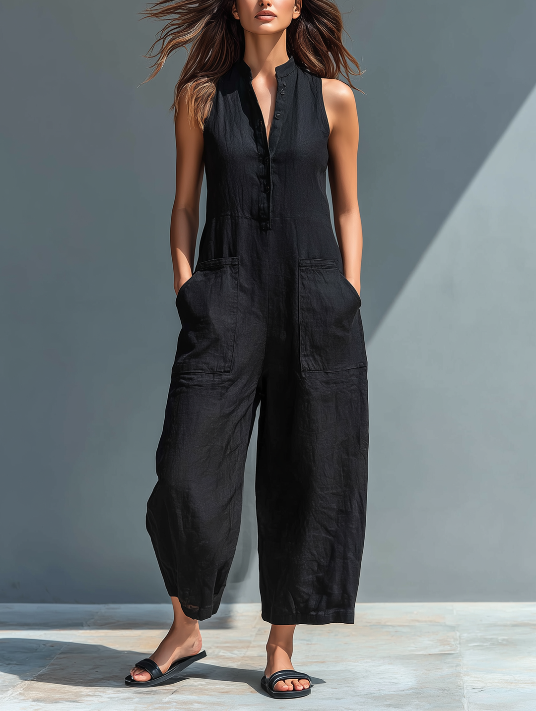 Sally | Eleganter Ärmelloser Damen Jumpsuit