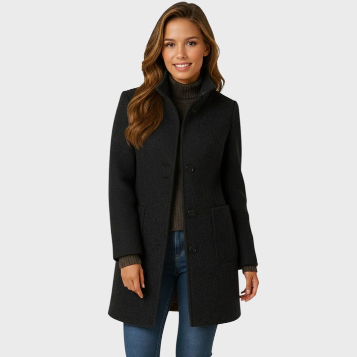 Sharon | Eleganter, taillierter Damenmantel für den Winter